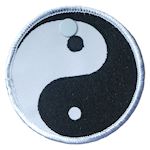 Yin Yang Embleem - zwart/wit