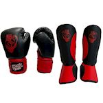 Ronin Tiger-Line Kids Kickboks Set - rood/zwart