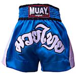Muay Short Muay Thai - blauw/wit